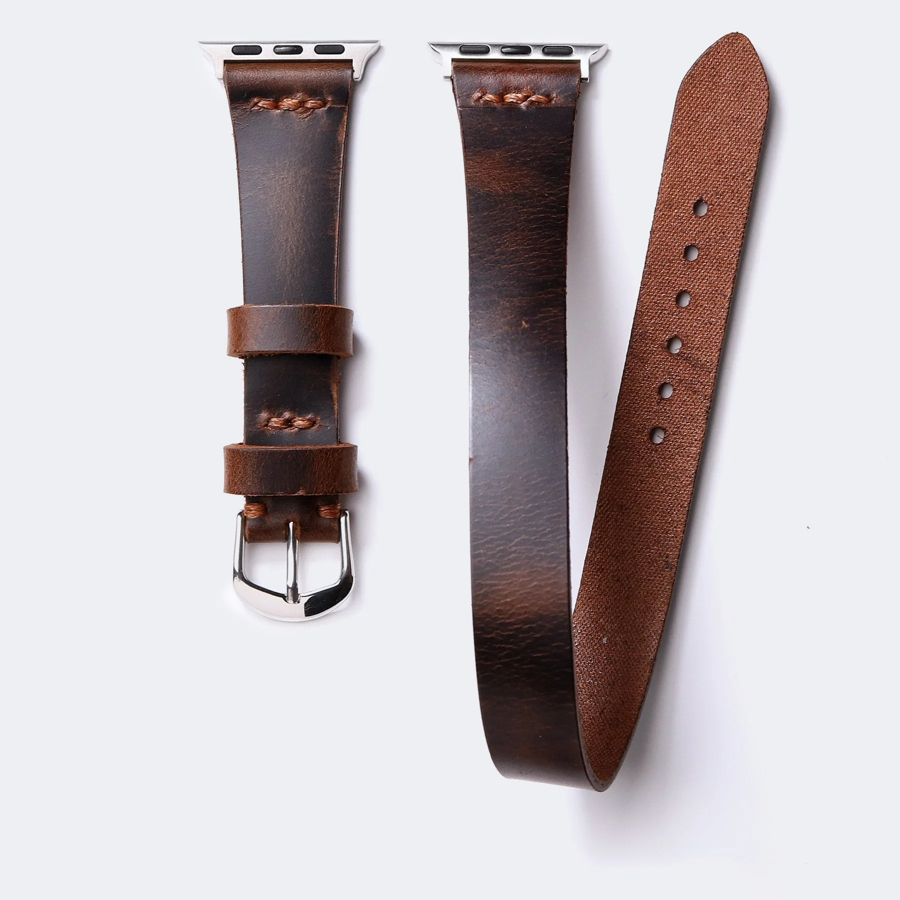 Double Tour Apple Watch Leather Strap