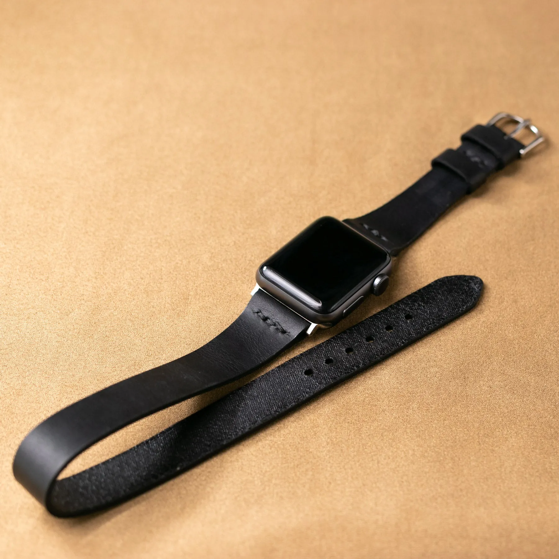 Double Tour Apple Watch Leather Strap