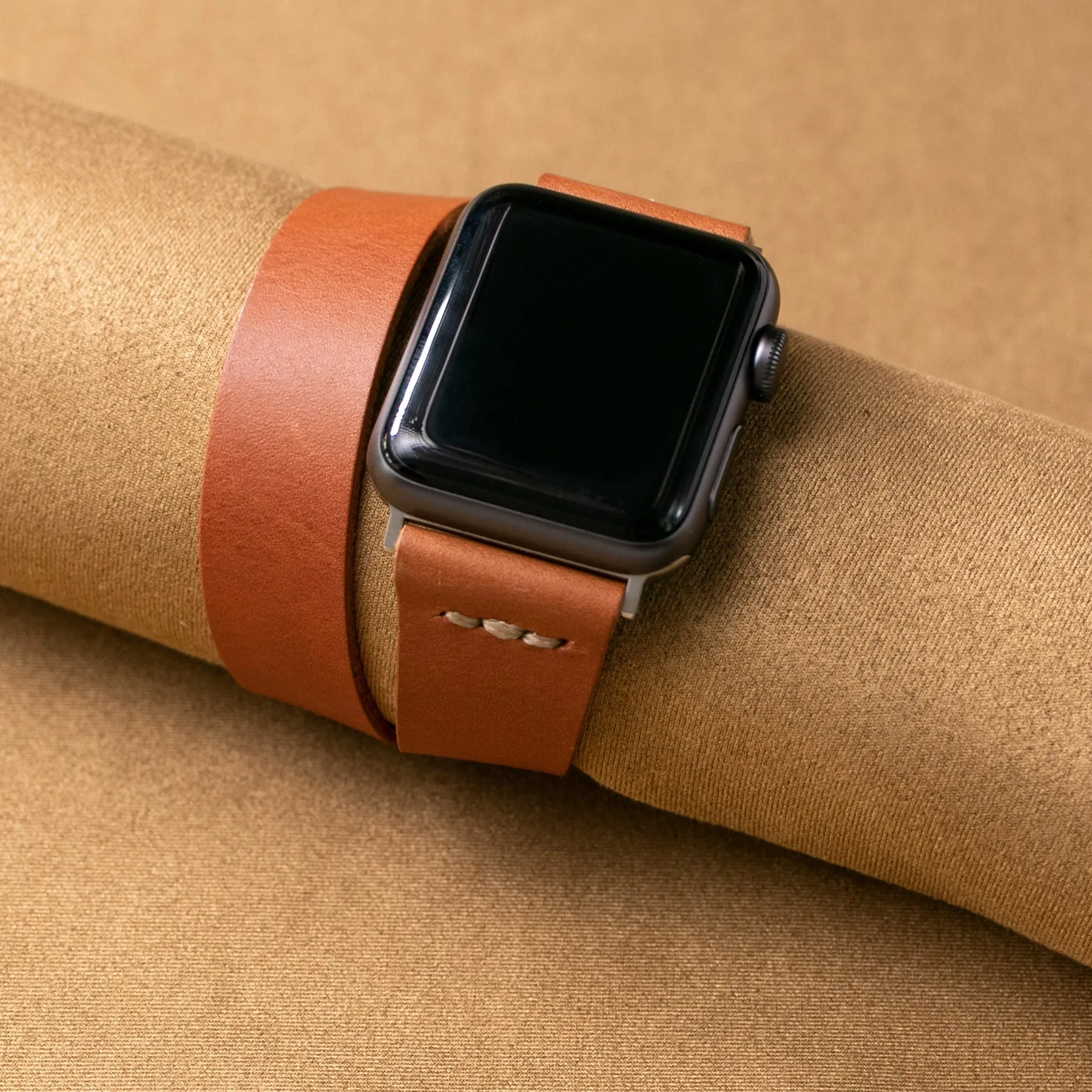 Double Tour Apple Watch Leather Strap