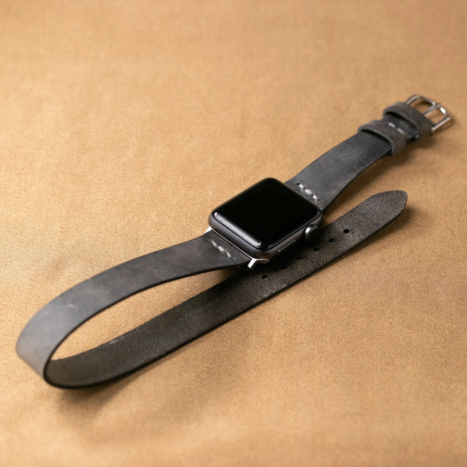 Double Tour Apple Watch Leather Strap