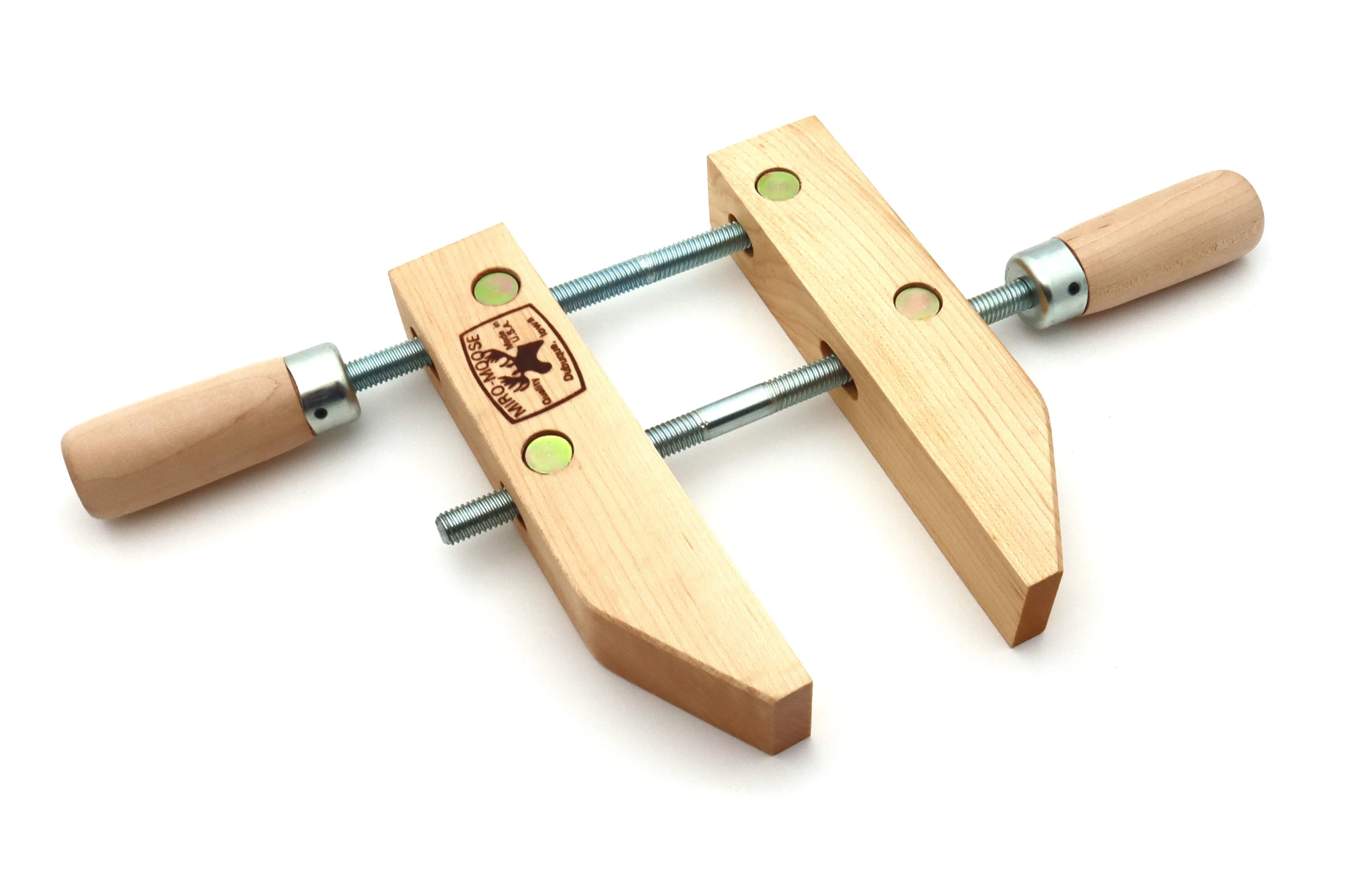 Dubuque Clamp Works - Micro-Moose Wooden Hand Screw Clamps (4", 6", 8", 10", 12", 14")