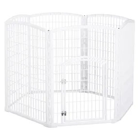 EASYCOMFORT Recinto per Animali Domestici Animali Domestici PP Ф135 x 95A cm Bianco