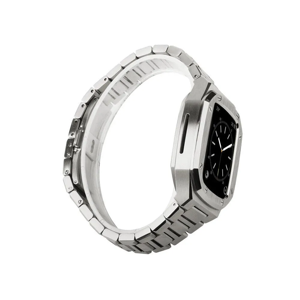 Elegance Pro: Stainless Steel Case Apple Watch Band