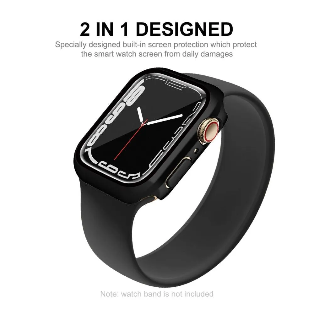 ENKAY Apple Watch (41mm) electroplating cover with tempered glass - Black