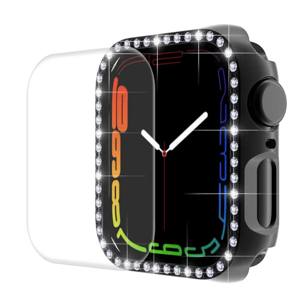 ENKAY Apple Watch (41mm) rhinestone cover with screen protector - Black