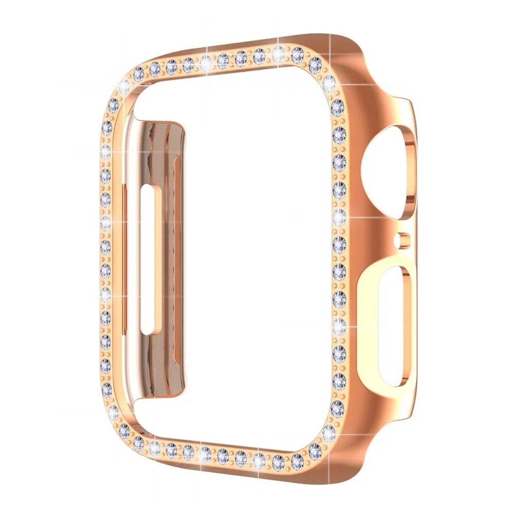 ENKAY Apple Watch (45mm) rhinestone cover with screen protector - Rose Gold