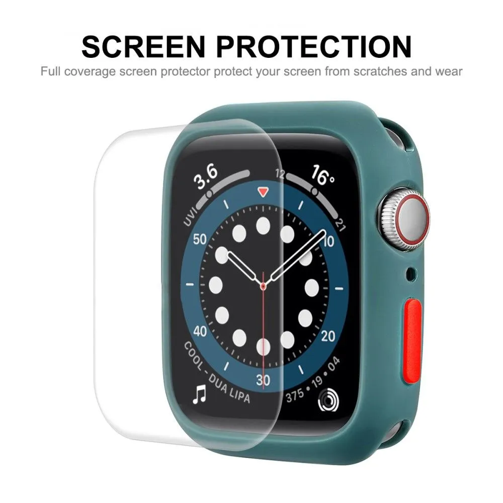 ENKAY Apple Watch (45mm) TPU cover   screen protector - Red