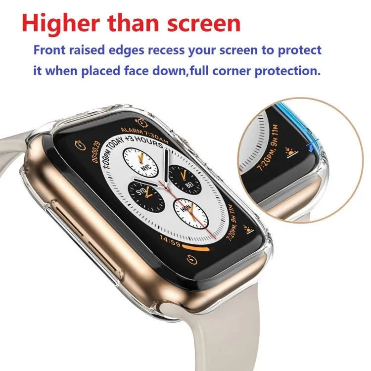 ENKAY Hat-Prince 2 in 1 TPU Semi-clad Protective Shell   3D Full Screen PET Curved Heat Bending HD Screen Protector for Apple Watch Series 4 44mm