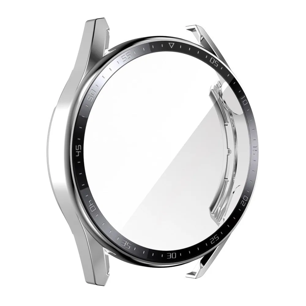 ENKAY Huawei Watch GT 3 (46mm) electroplated scale cover   tempered glass - Silver