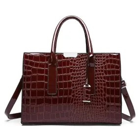 Exotic Crocodile Print Tote Bag