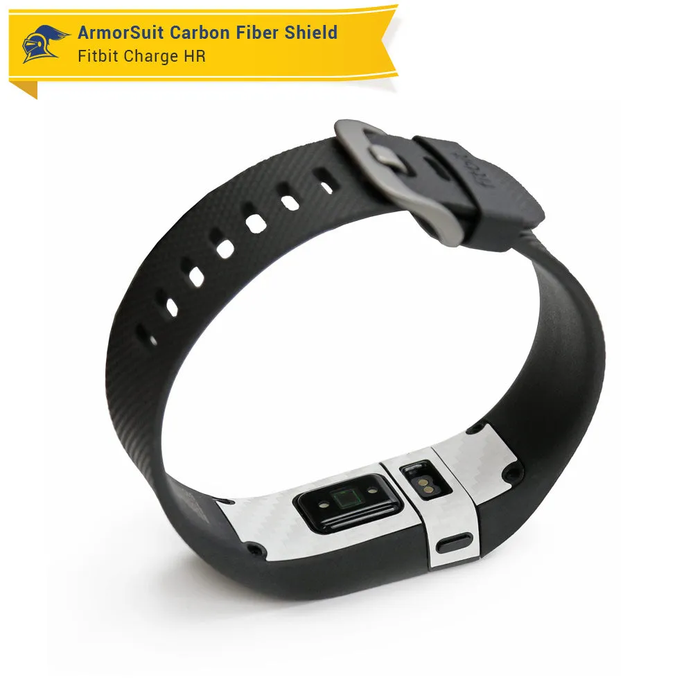 Fitbit Charge HR Screen Protector   White Carbon Fiber Skin