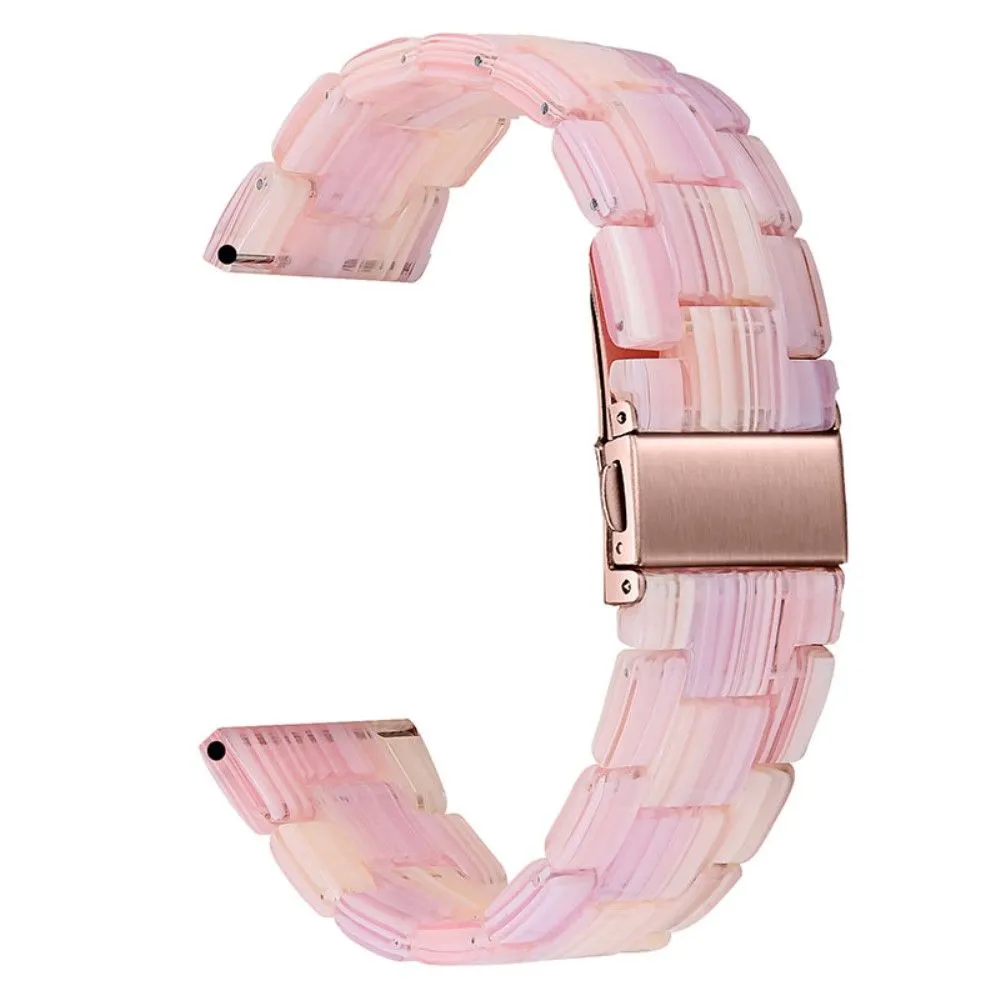 Fitbit Sense / Versa 3 resin bead watch strap - Silk Pink