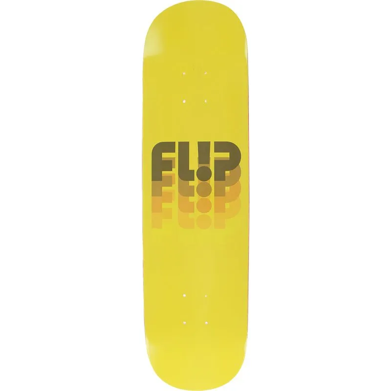 Flip 8.0" Odyssey Fade Full Nose Yellow Skateboard Deck