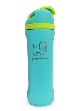 FLIP-TOP 24oz WATER BOTTLE, AQUA