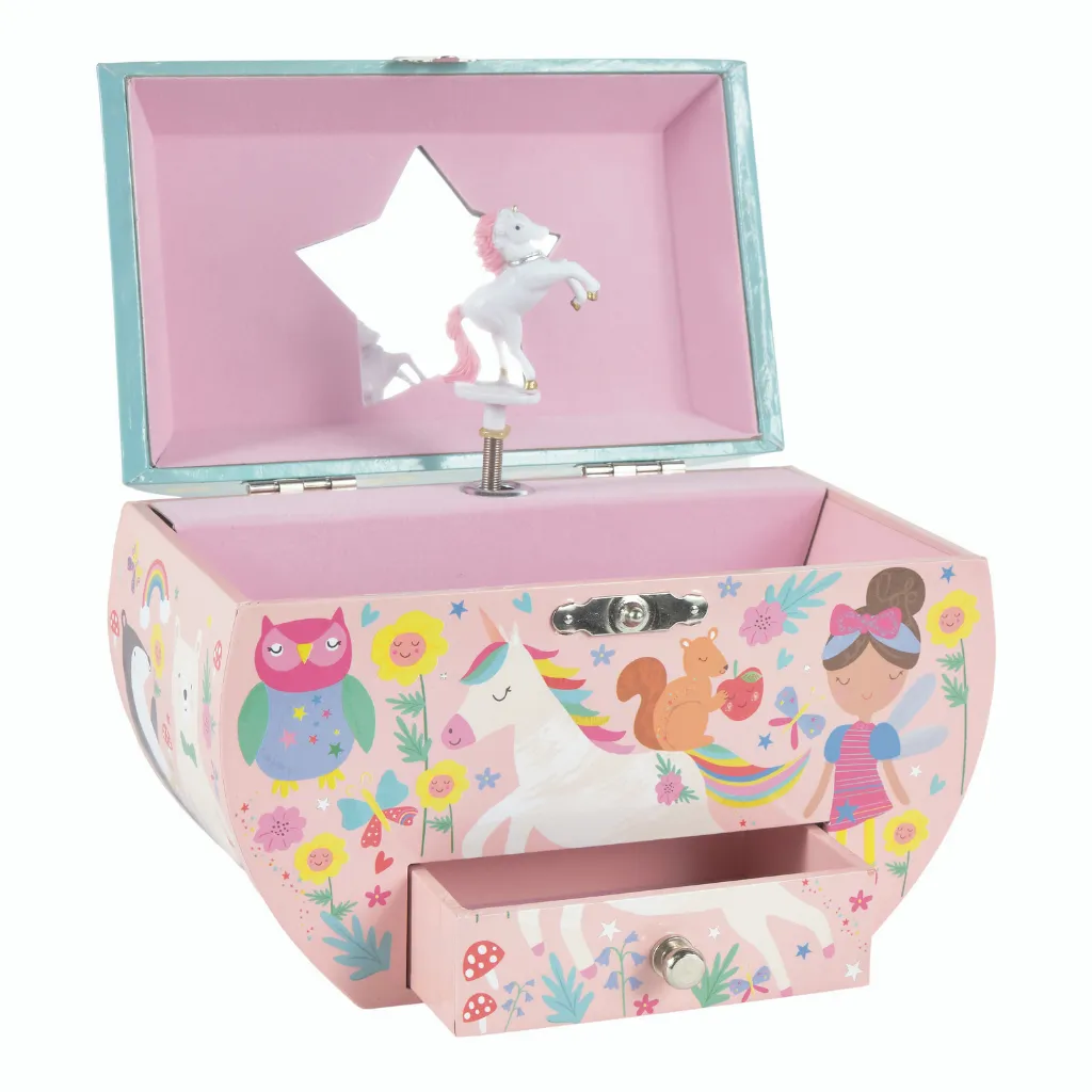 Floss & Rock Rainbow Fairy Oval Musical Jewelry Box 43P6388