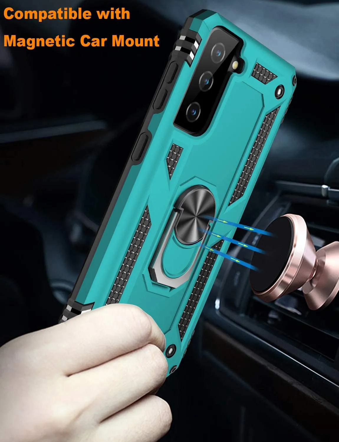 Galaxy S21 Plus Ring Kickstand Car Case