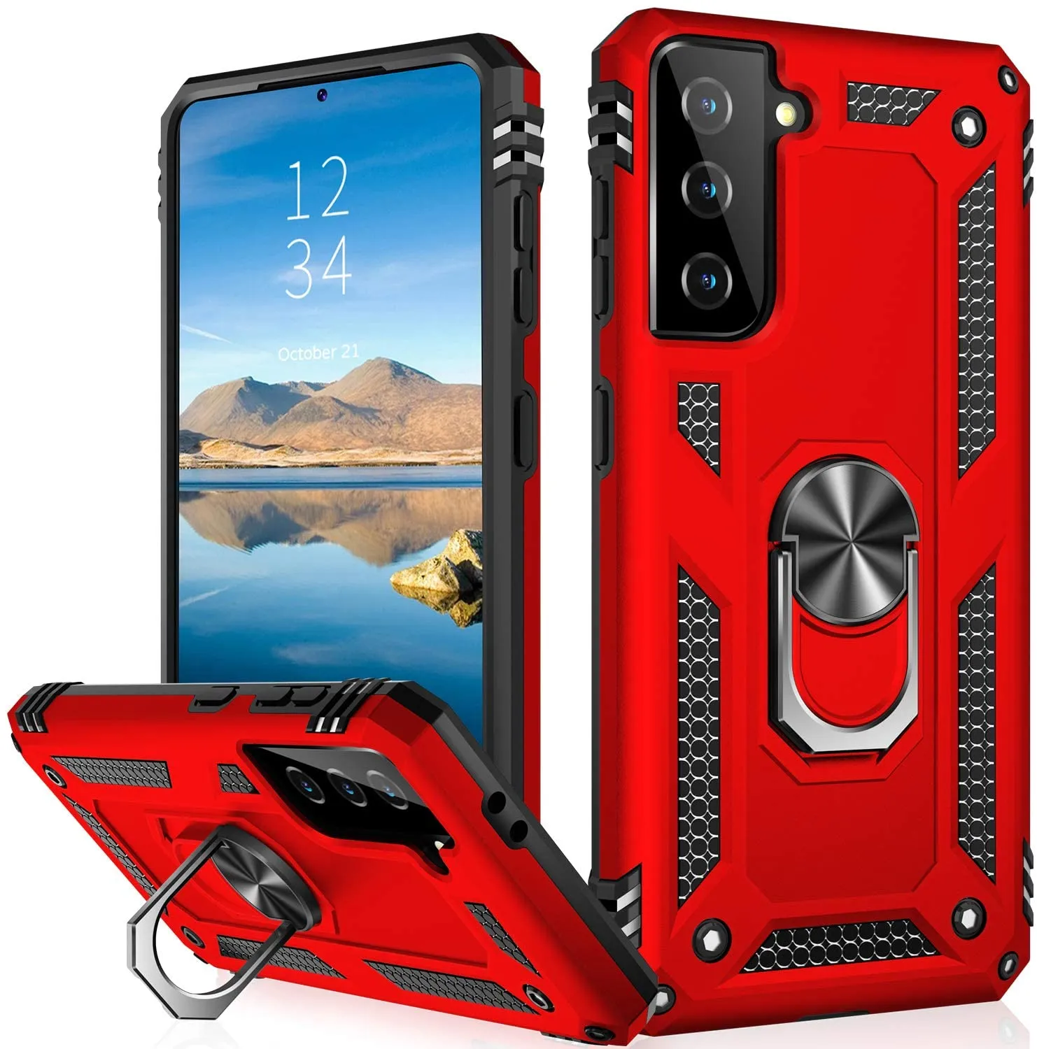 Galaxy S21 Plus Ring Kickstand Car Case