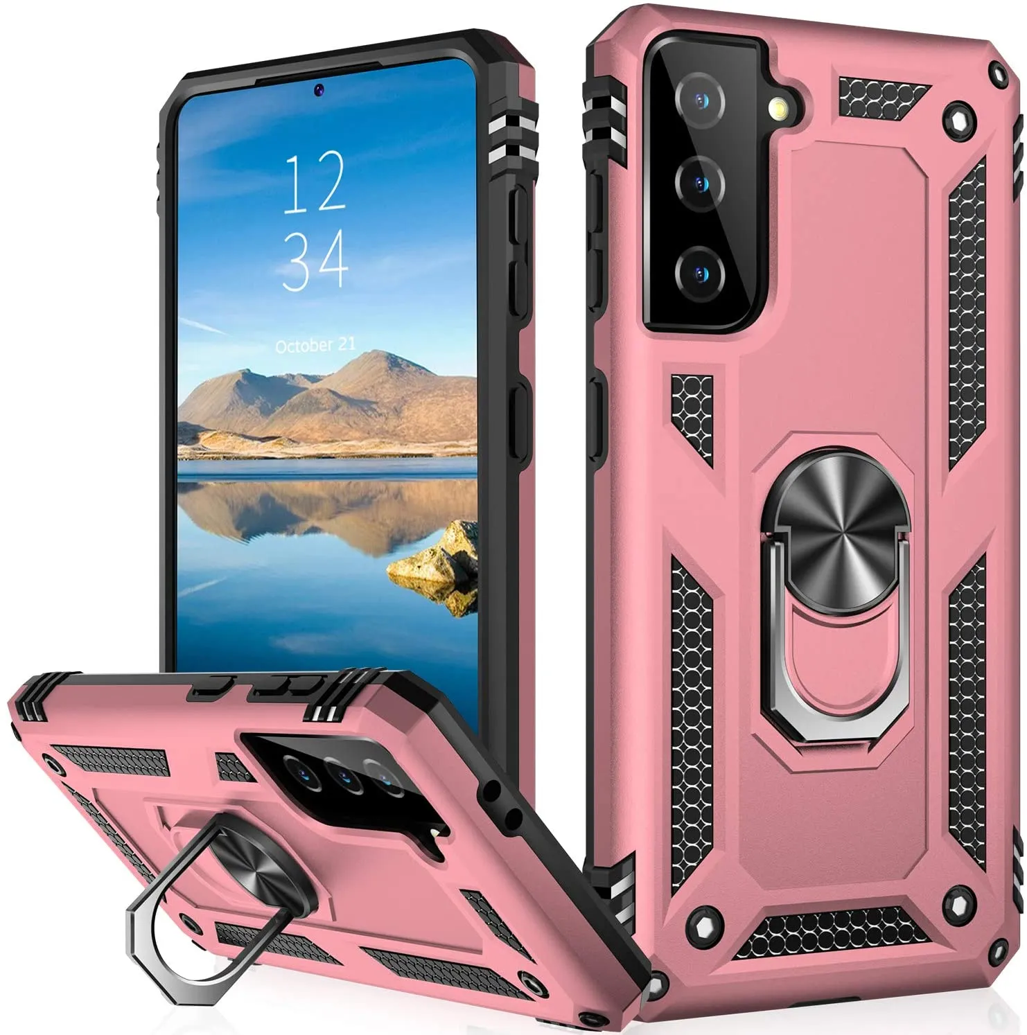 Galaxy S21 Plus Ring Kickstand Car Case