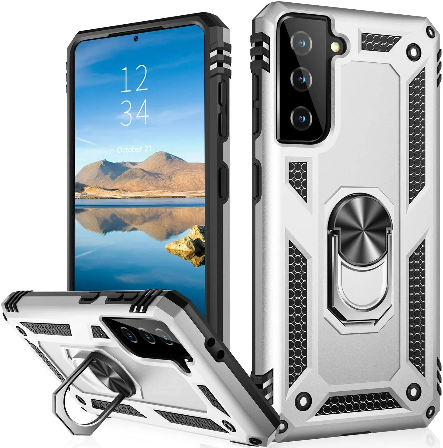 Galaxy S21 Plus Ring Kickstand Car Case