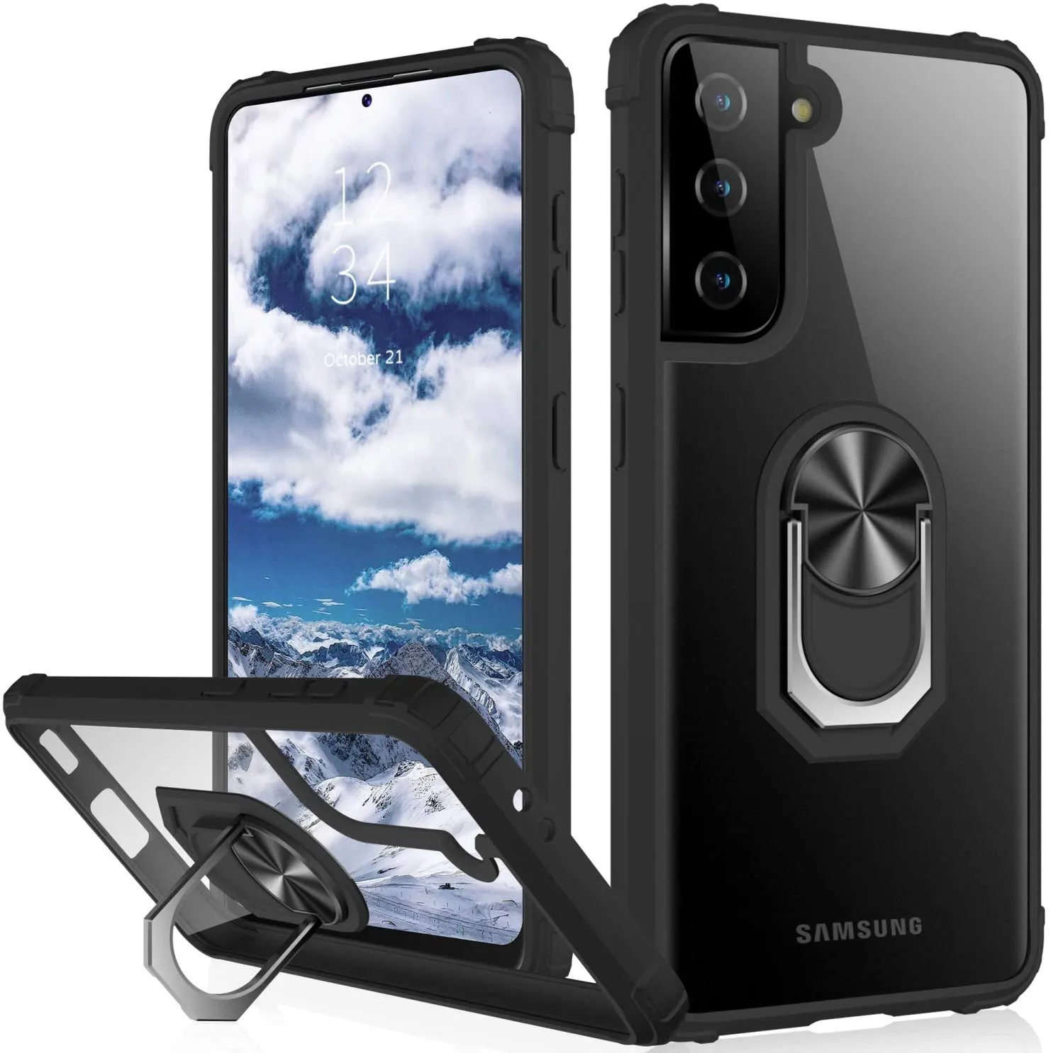 Galaxy S21 Plus Ring Kickstand Car Case