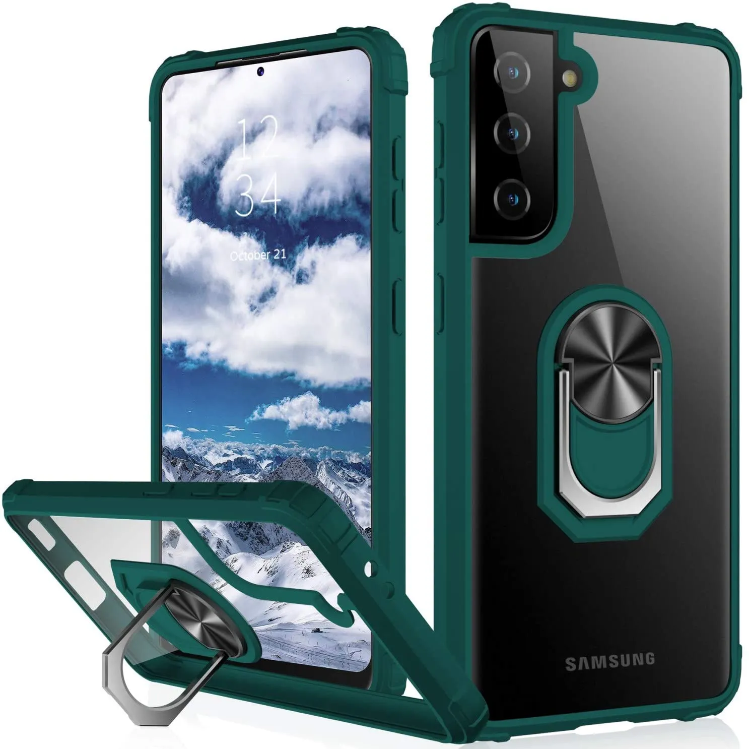 Galaxy S21 Plus Ring Kickstand Car Case