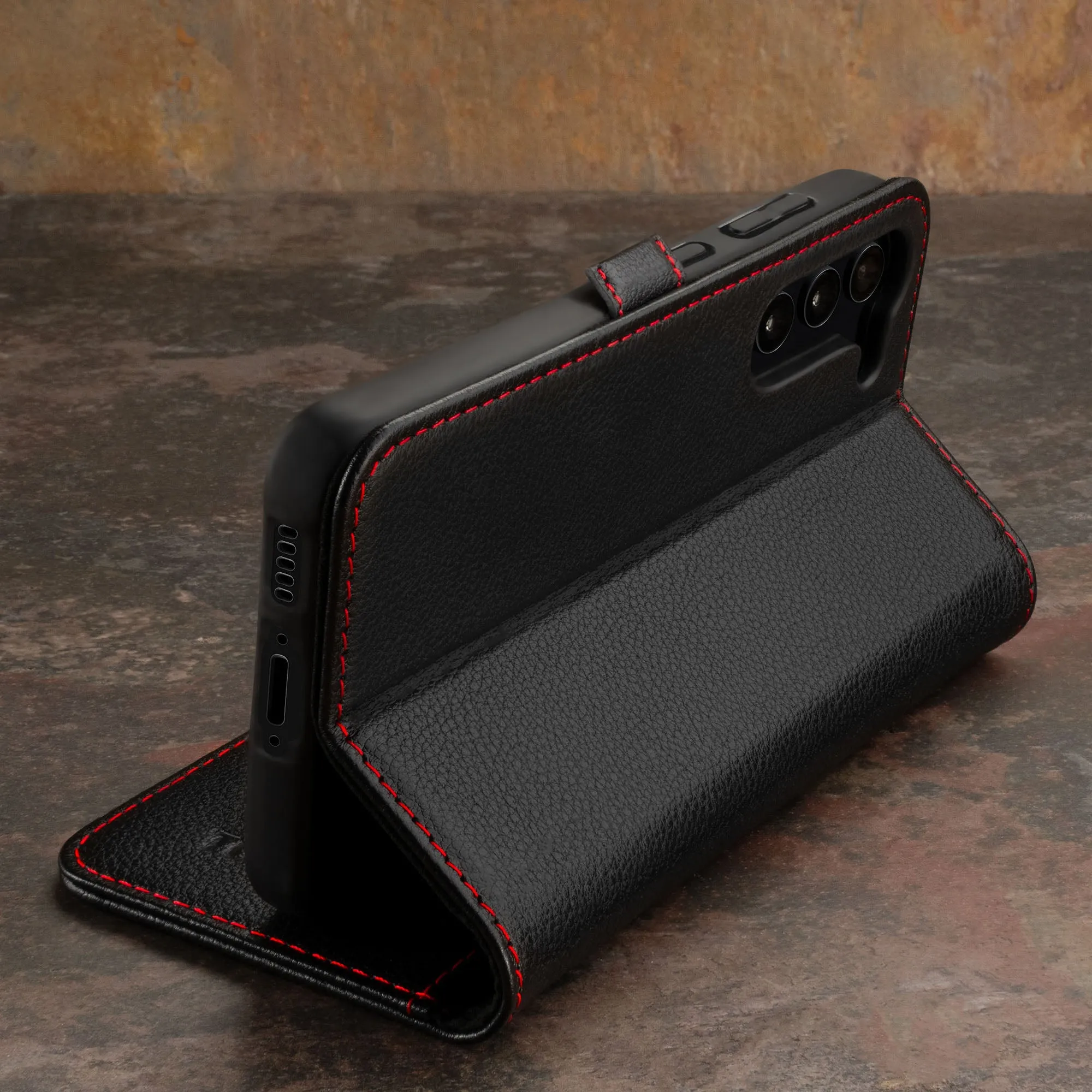 Galaxy S23 Leather Case (with Stand function)