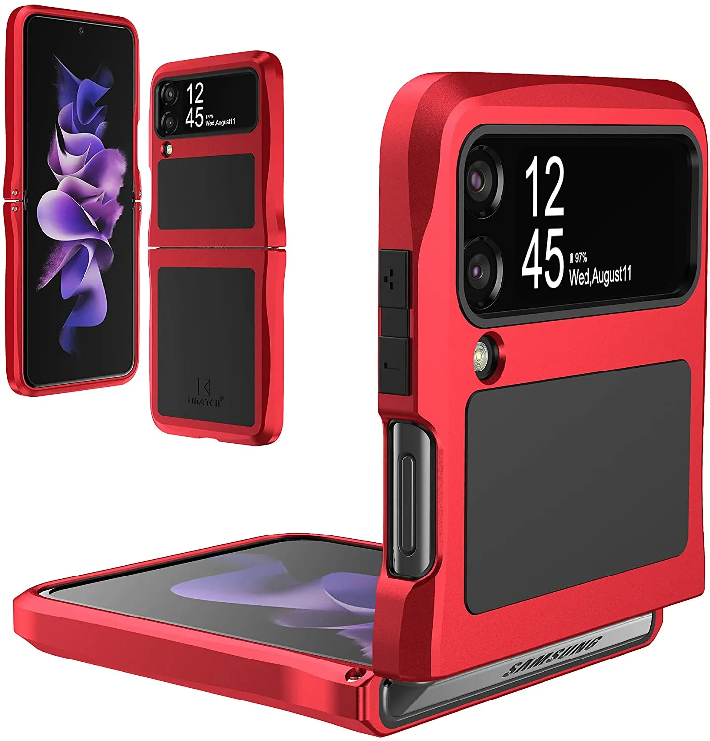 Galaxy Z Flip 3 Aluminum Case | Galaxy Z Flip 3 Metal Aluminum Phone Case