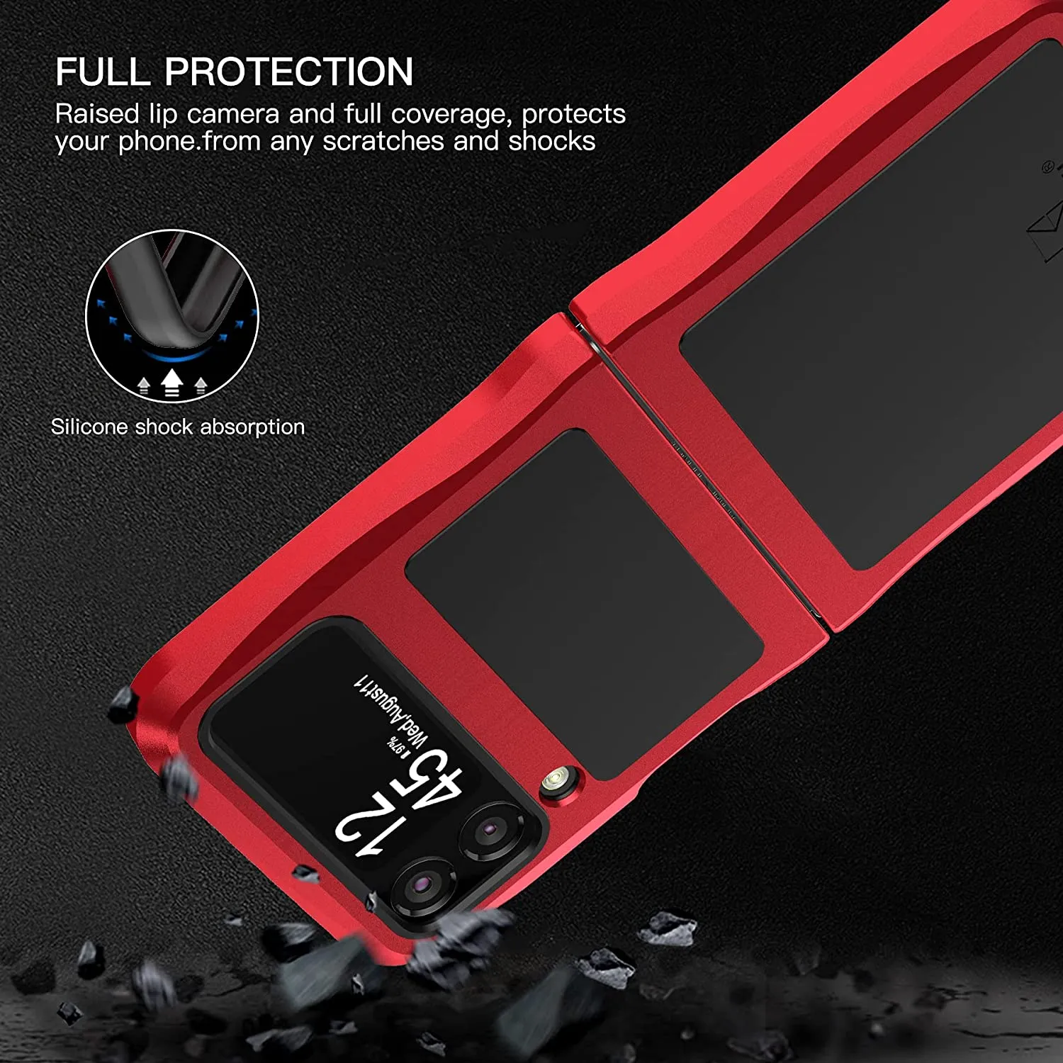 Galaxy Z Flip 3 Aluminum Case | Galaxy Z Flip 3 Metal Aluminum Phone Case