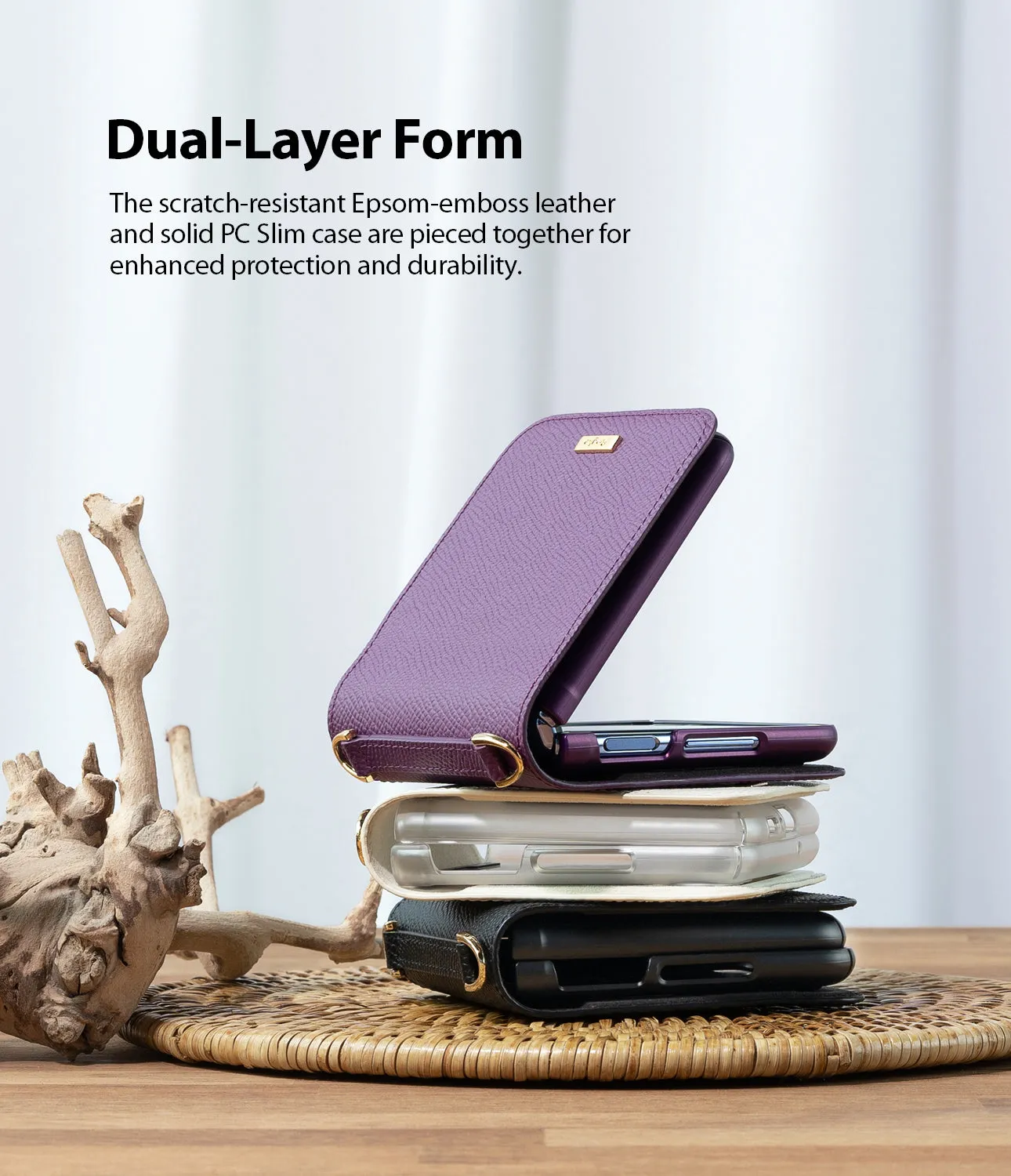 Galaxy Z Flip Case | Folio Signature Purple