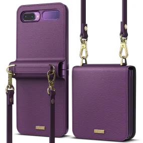 Galaxy Z Flip Case | Folio Signature Purple