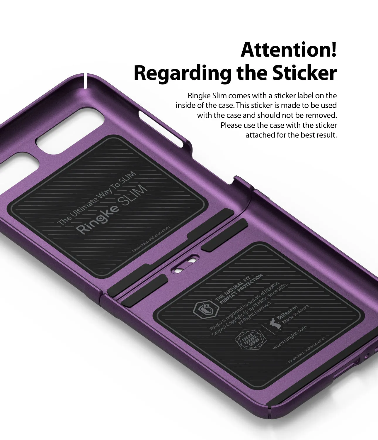 Galaxy Z Flip Case | Folio Signature Purple