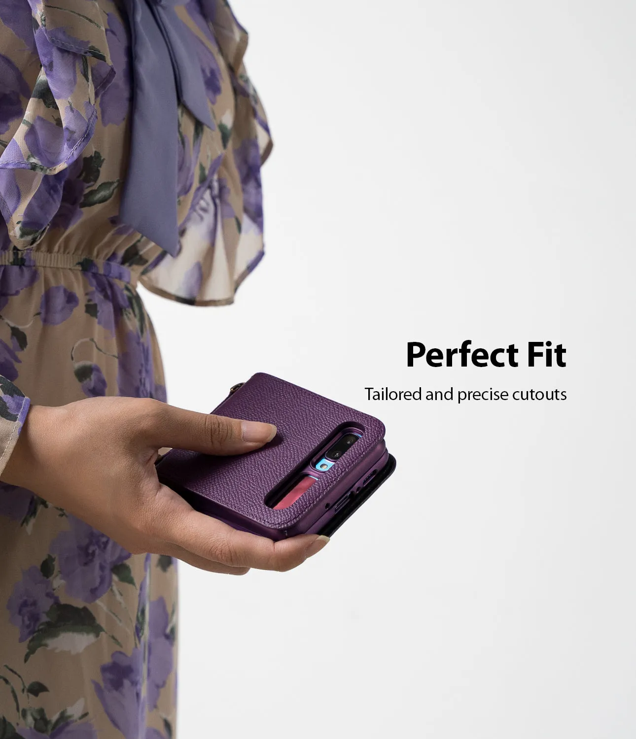 Galaxy Z Flip Case | Folio Signature Purple