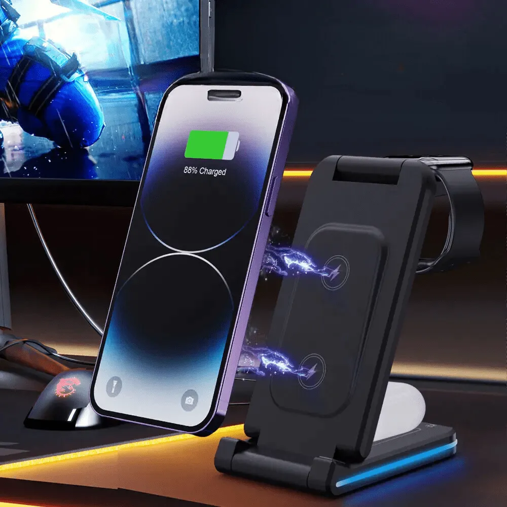 Gemo 5-in-1 Foldable Magnetic Wireless Charger