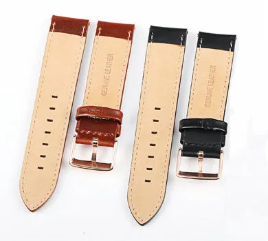 Genuine Calfskin Leather Watch Band Replacement