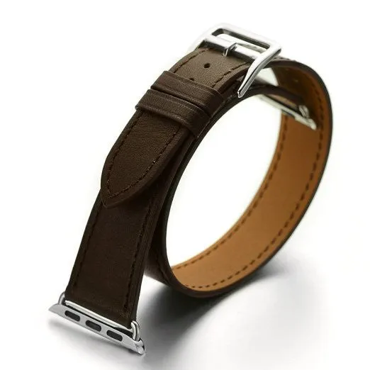 Genuine Leather Band For Apple Watch Strap Double Tour for Apple Watch Band 38MM / 42MM Size