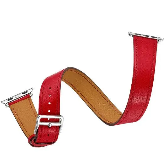 Genuine Leather Band For Apple Watch Strap Double Tour for Apple Watch Band 38MM / 42MM Size