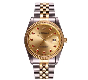 Gold Dial Dress Watch Gold Silver Color Watch Diamond Dial Oyster Watch 2-Tone Datejust Dress Watch Gift