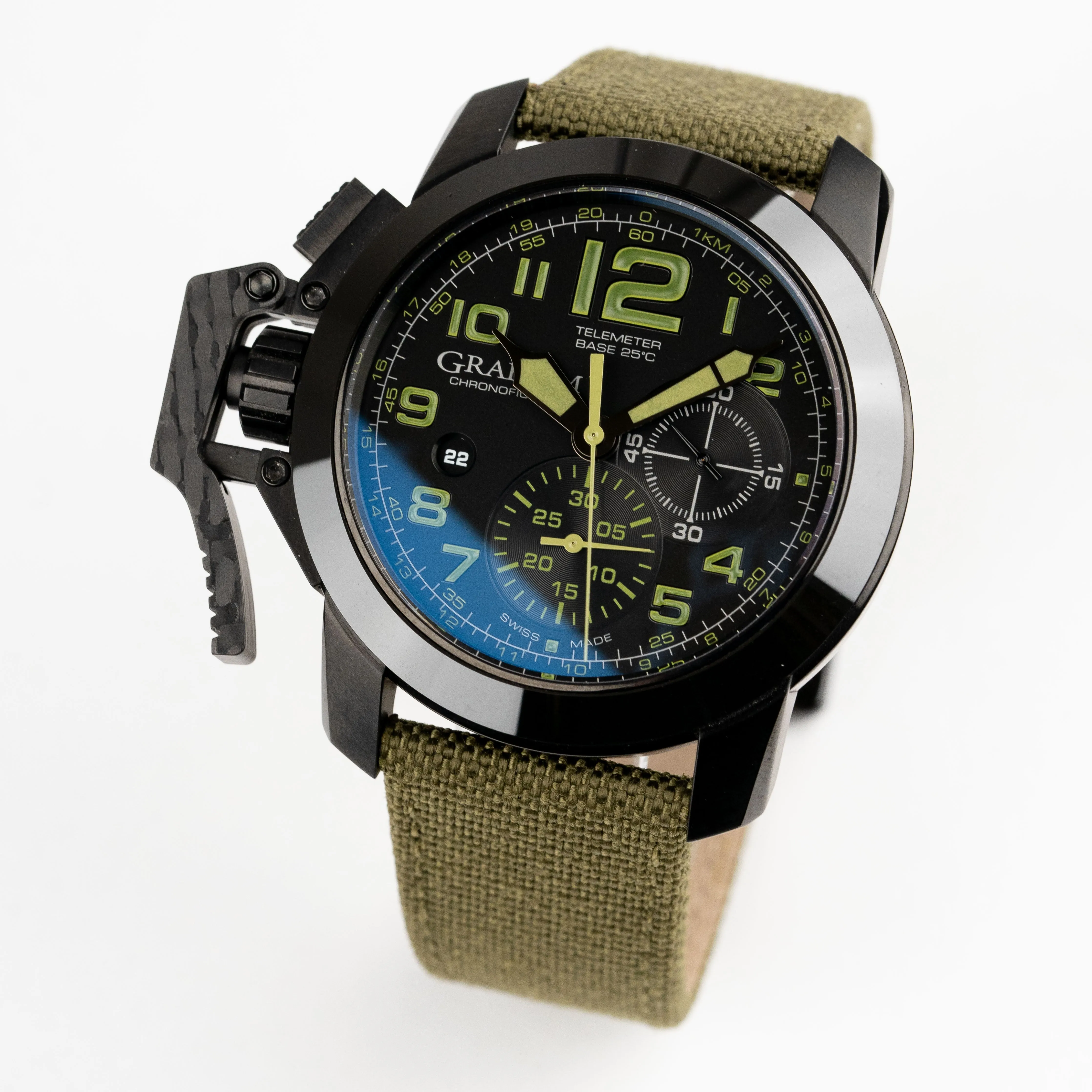 Graham Chronofighter Oversize Green Black Watch 2CCAU.G01A.T15N