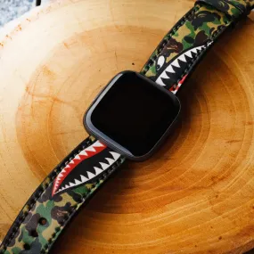 Green Camo Warhawk Band For Fitbit Watch