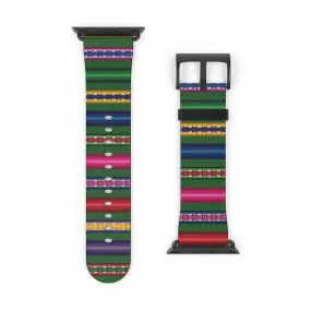 Green Peruvian Watch Band