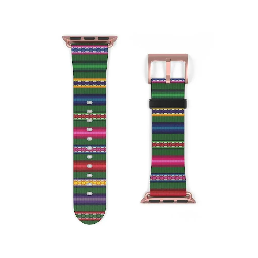 Green Peruvian Watch Band