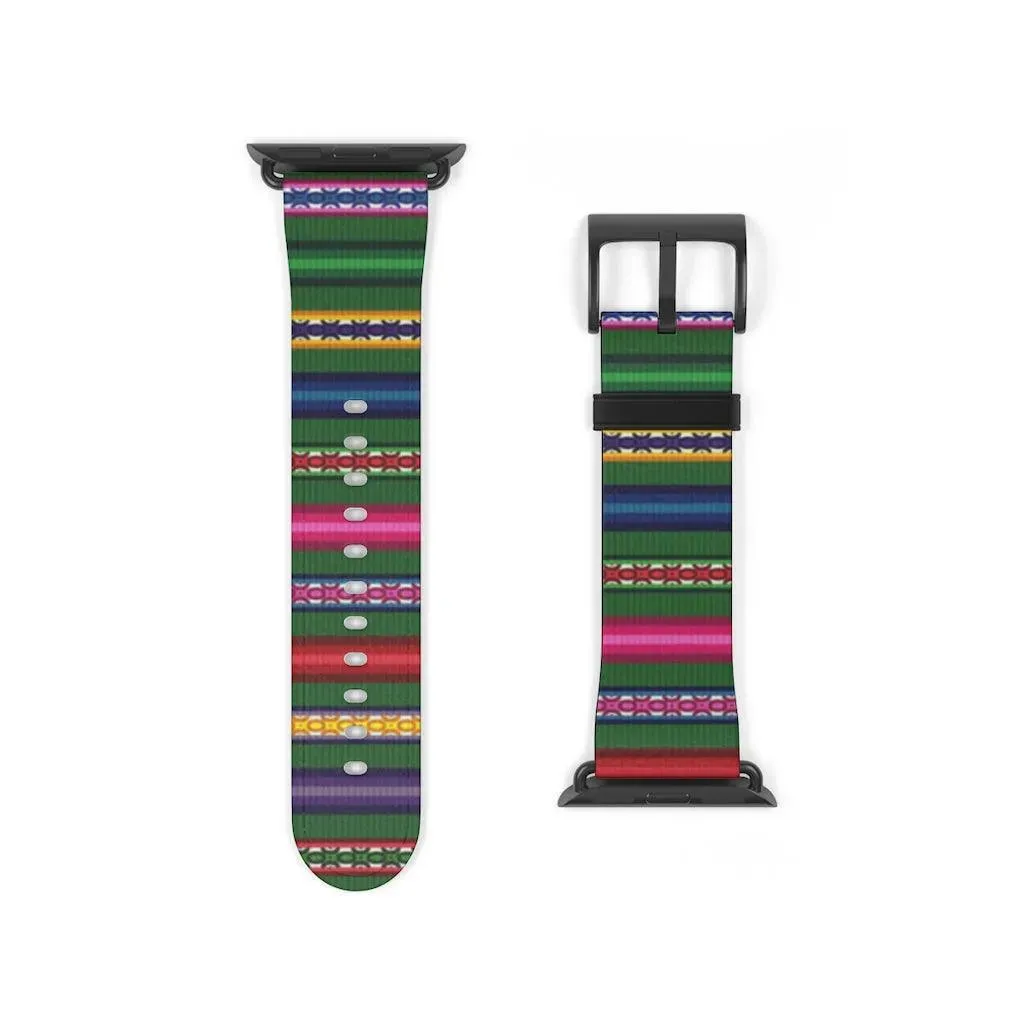 Green Peruvian Watch Band