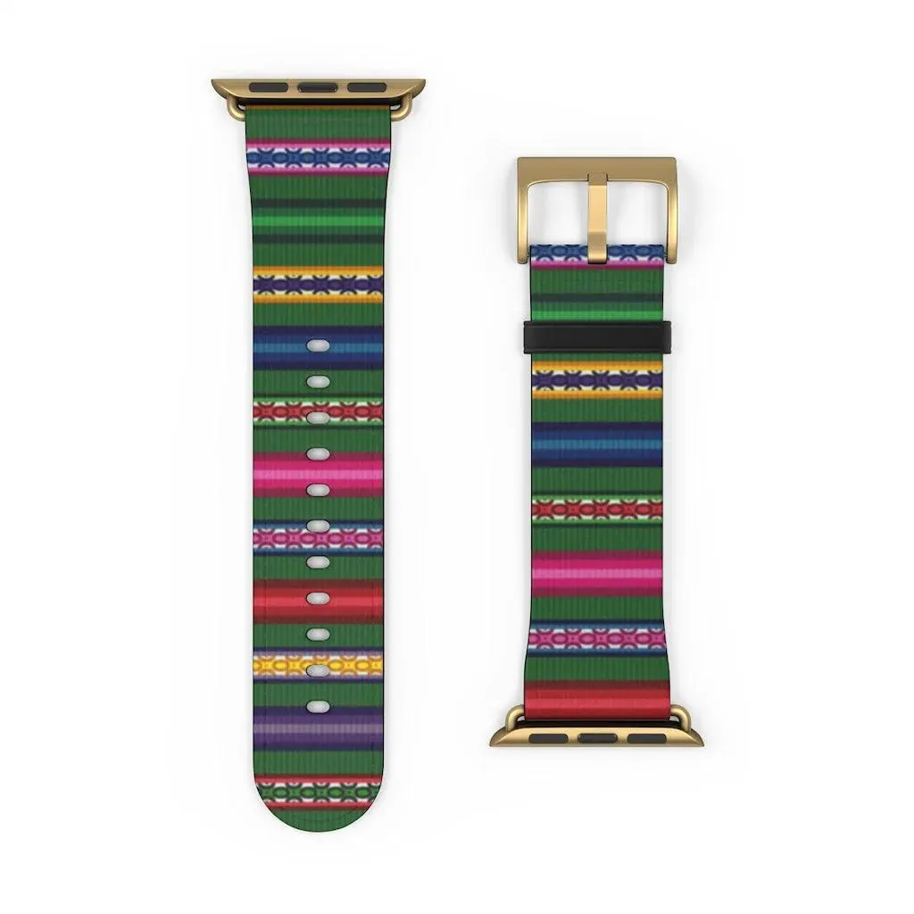 Green Peruvian Watch Band