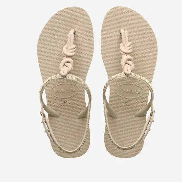 HAVAIANAS TWIST BEIGE MATTE SANDALS