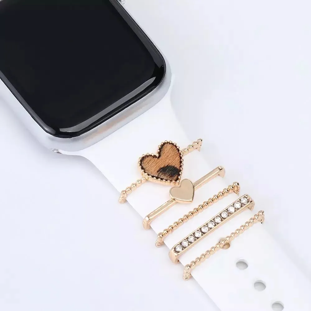 Heart 5pc Love Apple Watch Strap Charms