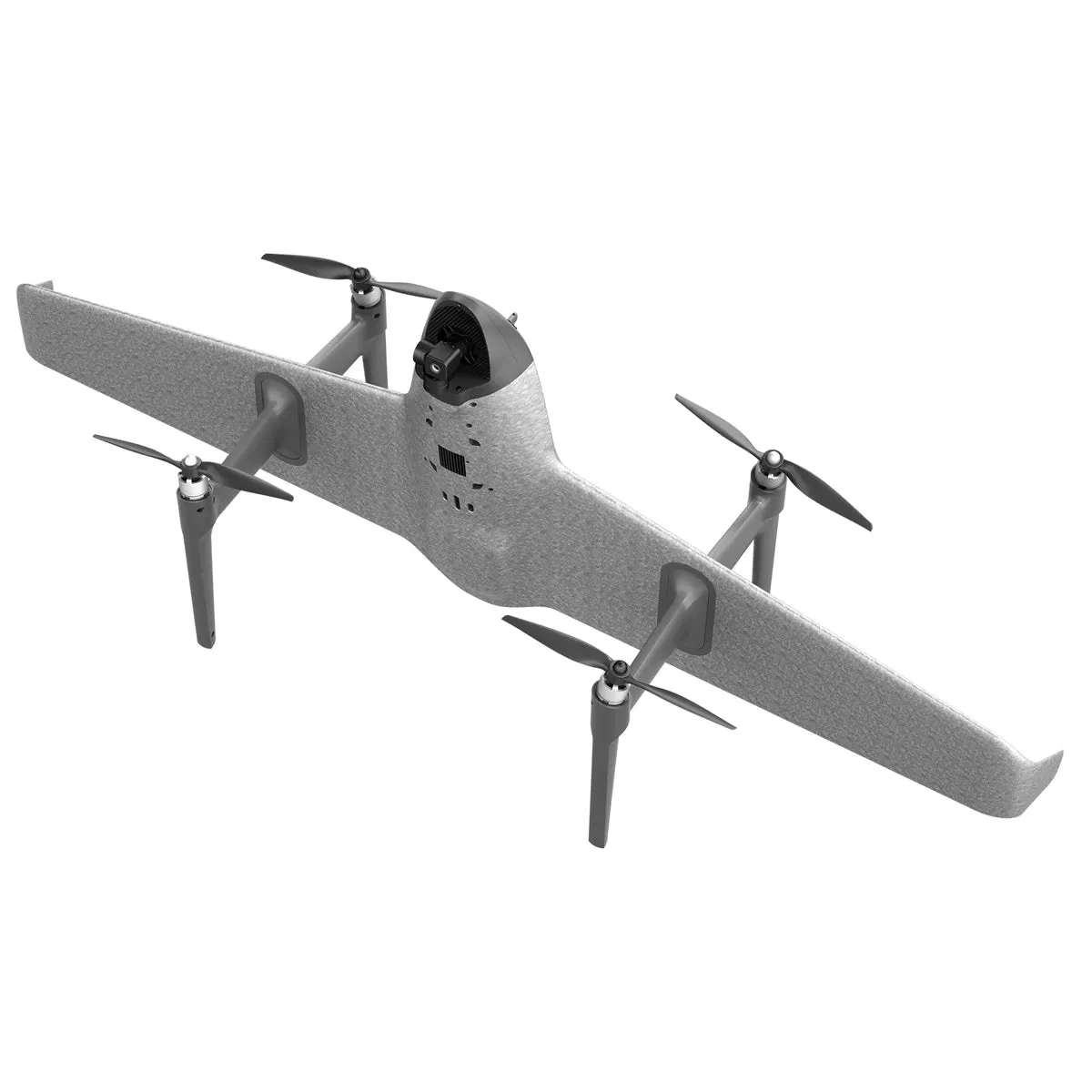 HEQ UAV SWAN VOYAGER FLYING WING VTOL WITH 3 AXIS GIMBAL 4K CAMERA