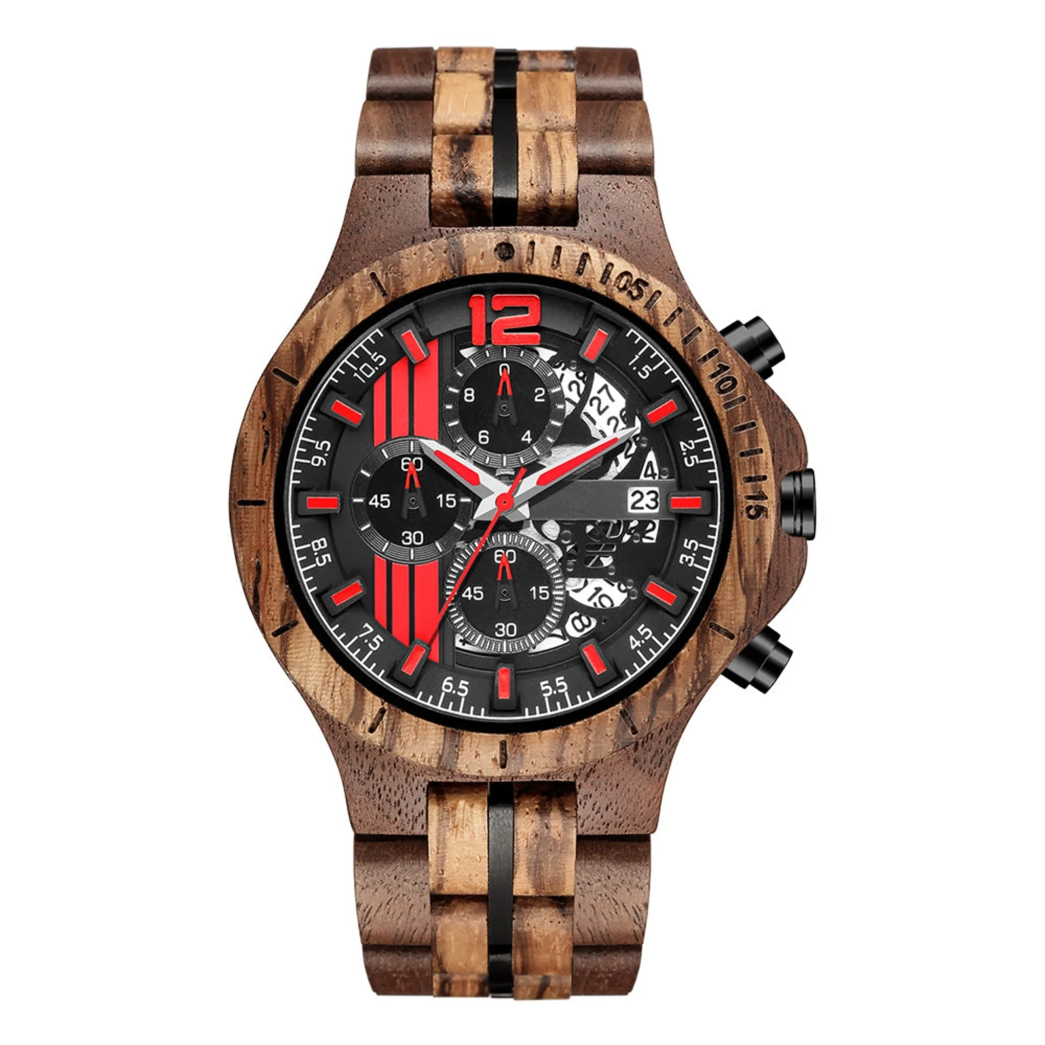 Hobart - Walnut & Zebrawood Chronograph