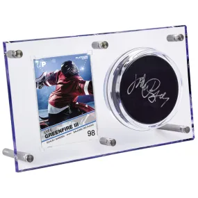 Hockey Puck & Card (35PT) Clear Flip Display Case