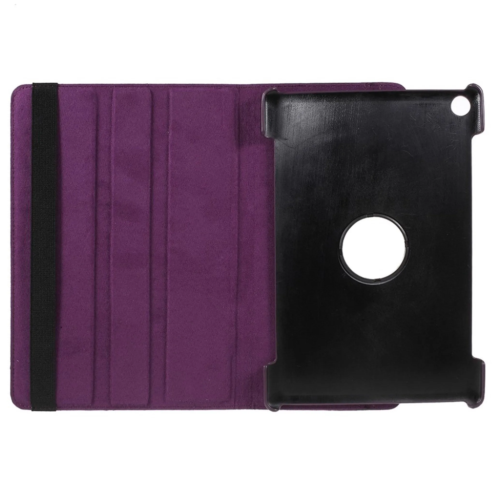 Huawei MediaPad M5 10 litchi skin 360 degree leather flip case - Purple