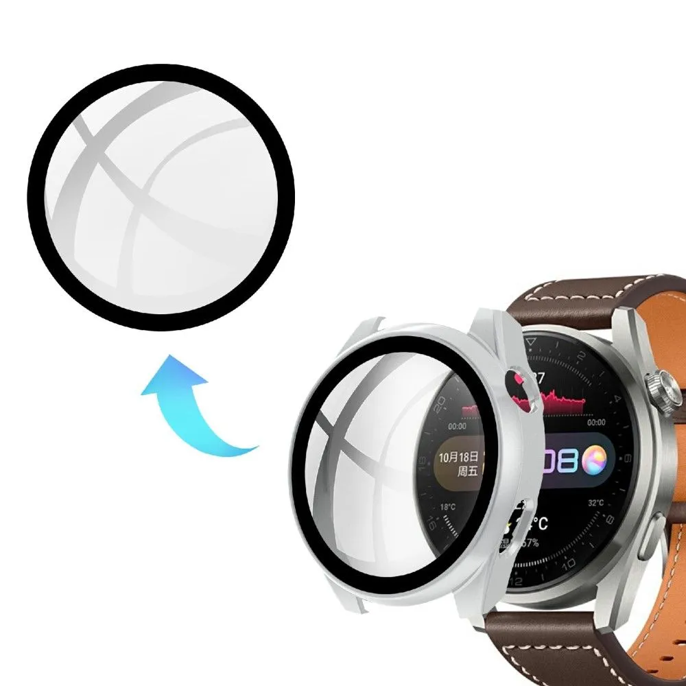 Huawei Watch 3 Pro simple cover   tempered glass - Silver